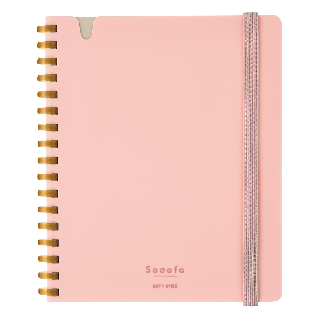 Kokuyo Sooofa Soft Ring Notebook - 4 mm grid - 80 Sheets - Wide B6 - KOKUYO SU - SV748S4 - P - IRO