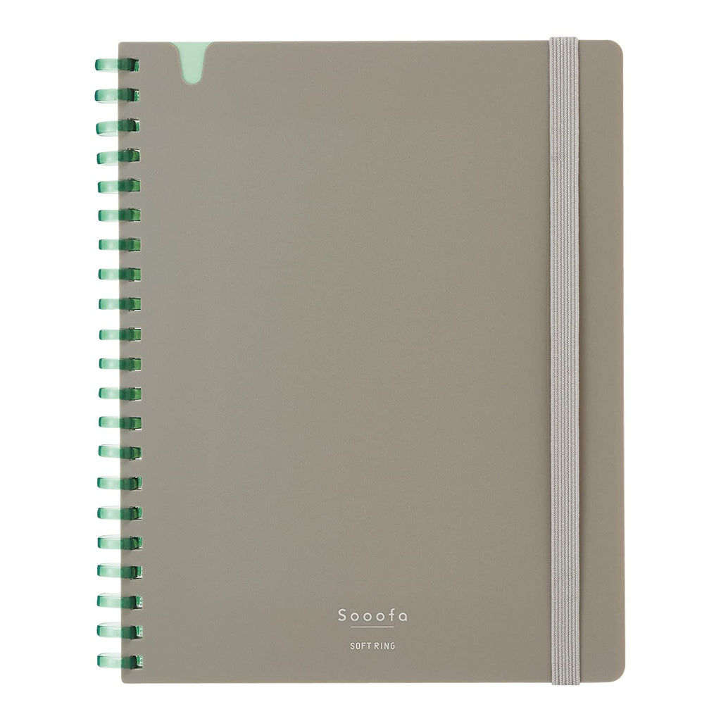 Kokuyo Sooofa Soft Ring Notebook - 4 mm grid - 80 Sheets - Wide B6 - KOKUYO SU - SV748S4 - DM - IRO