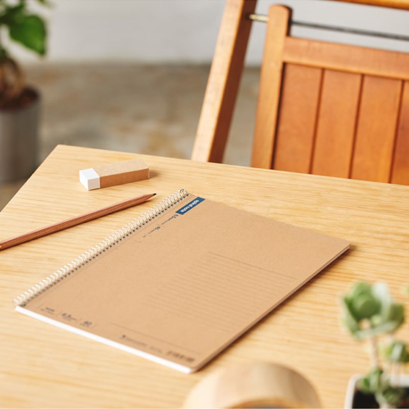 Maruman Spiral Note Basic Notebook - 5mm Grid - 80 Sheets - Tear Off - A5 - MARUMAN N247ES - IRO
