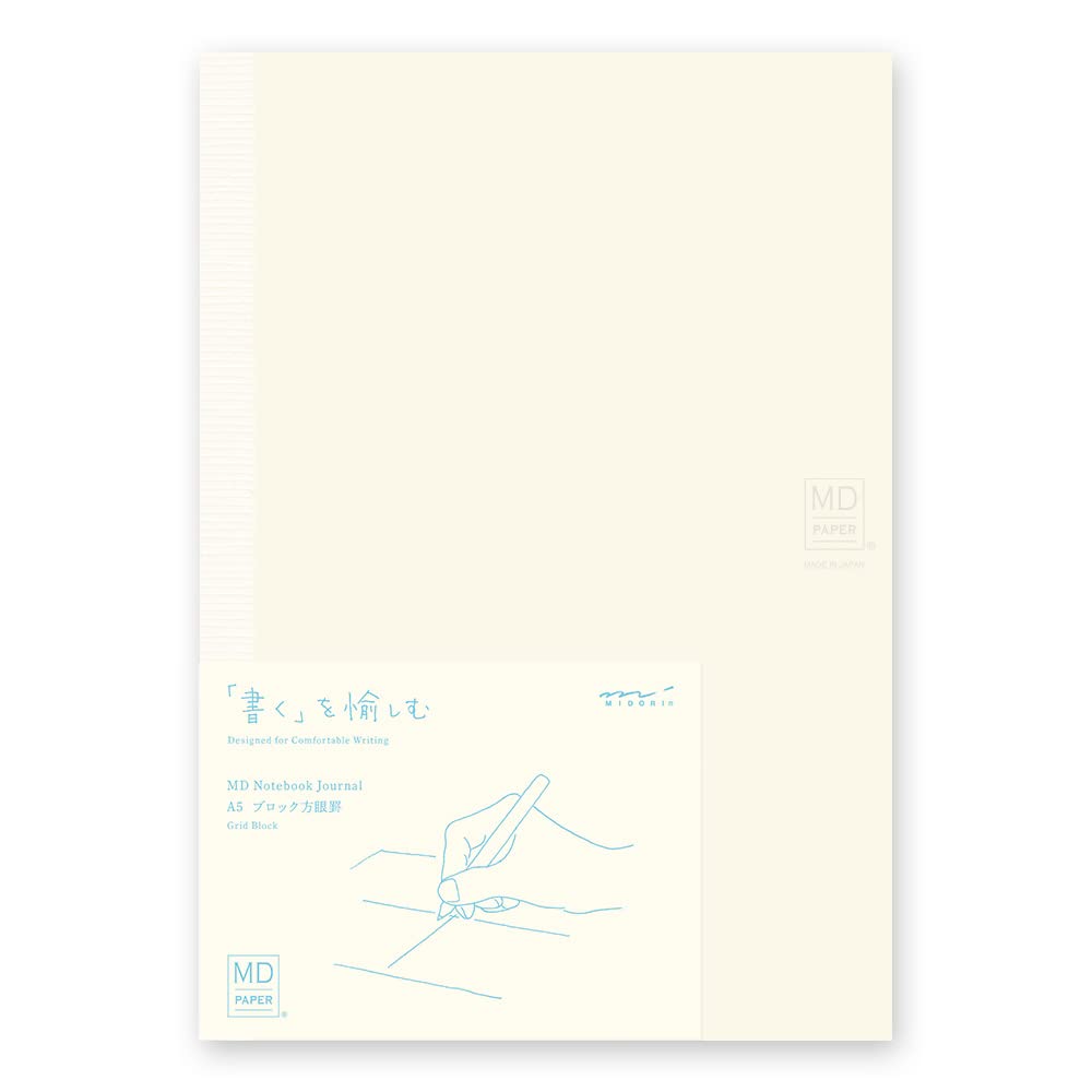 Midori MD Note Journal - Block Grid - A5 - MIDORI 15311006 - IRO