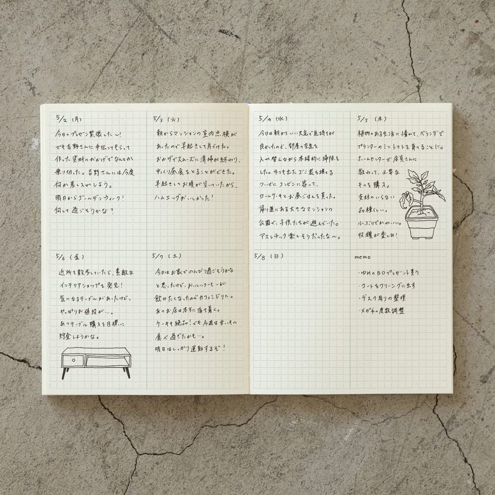 Midori MD Note Journal - Block Grid - A5 - MIDORI 15311006 - IRO