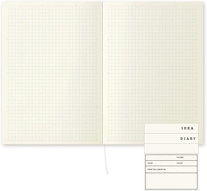 Midori MD Notebook - 5 mm Grid - A5 - MIDORI 15295006 - IRO