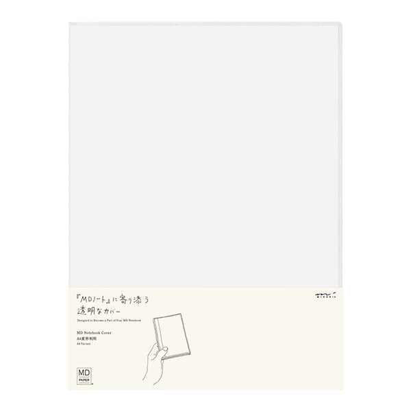 Midori MD Notebook Cover - PVC Clear - A4 Variant - MIDORI 49390006 - IRO