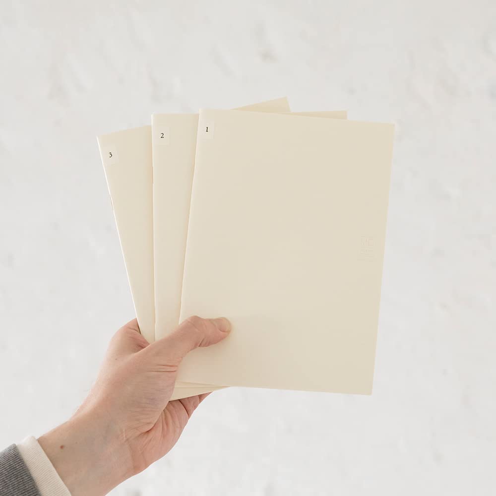 Midori MD Notebook Light - 3 Book Set - A5 - 5mm Grid - MIDORI 15305006 - IRO