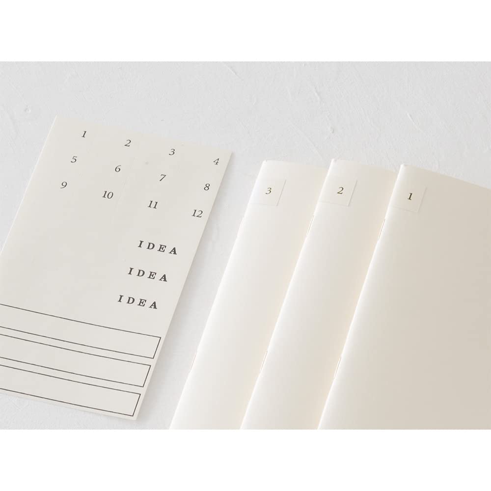 Midori MD Notebook Light - 3 Book Set - A5 - 5mm Grid - MIDORI 15305006 - IRO