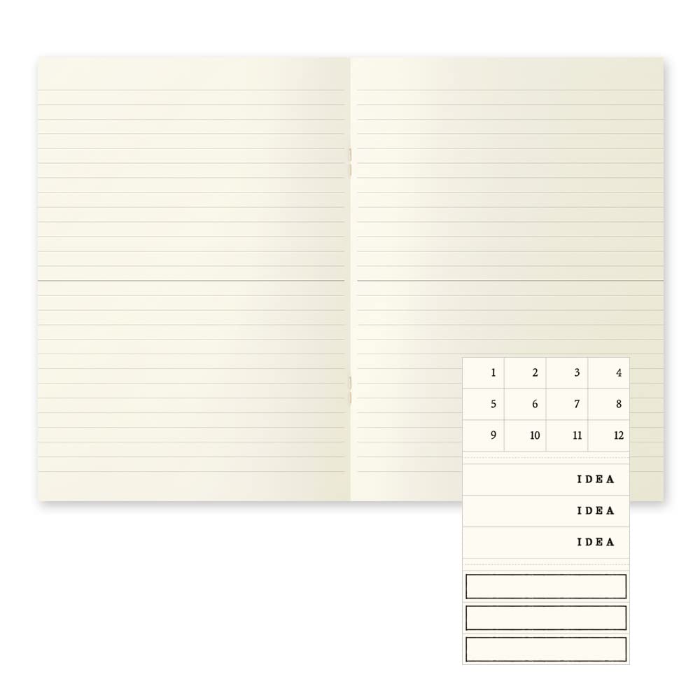Midori MD Notebook Light - 3 Book Set - A5 - 7mm Lined - MIDORI 15304006 - IRO