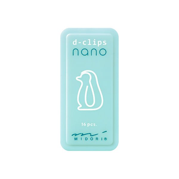 Midori D - Clip Nano Paper Clip - Penguin Pattern - MIDORI 43379006 - IRO