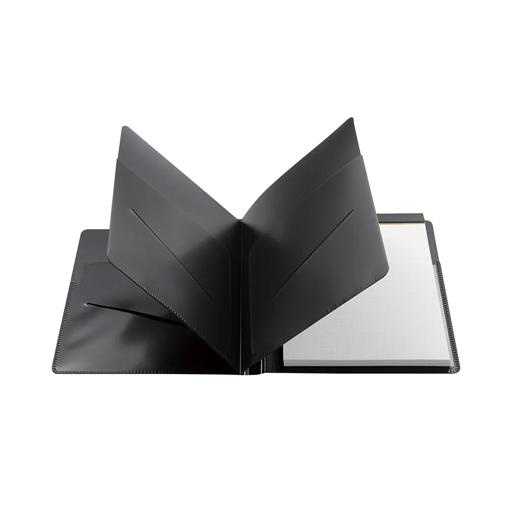 Maruman Mnemosyne HN187FA Notepad & Holder with 5 Pockets - 5mm Grid - 70 Sheets - A4 - MARUMAN HN187FA - IRO