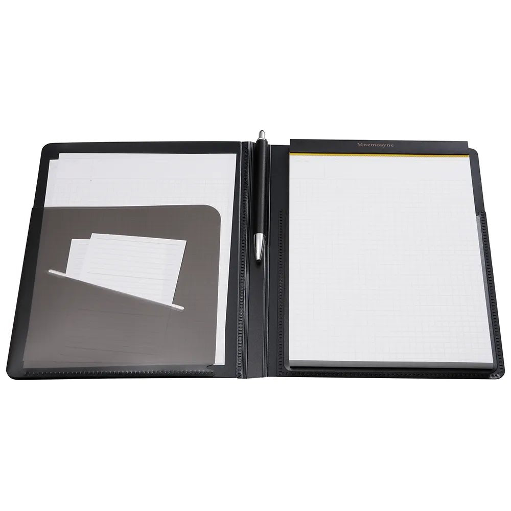 Maruman Mnemosyne HN187FA Notepad & Holder with 5 Pockets - 5mm Grid - 70 Sheets - A4 - MARUMAN HN187FA - IRO