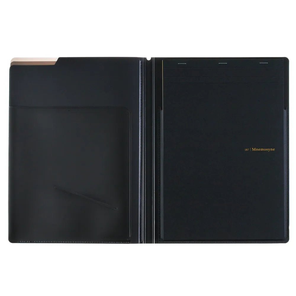 Maruman Mnemosyne HN187FA Notepad & Holder with 5 Pockets - 5mm Grid - 70 Sheets - A4 - MARUMAN HN187FA - IRO