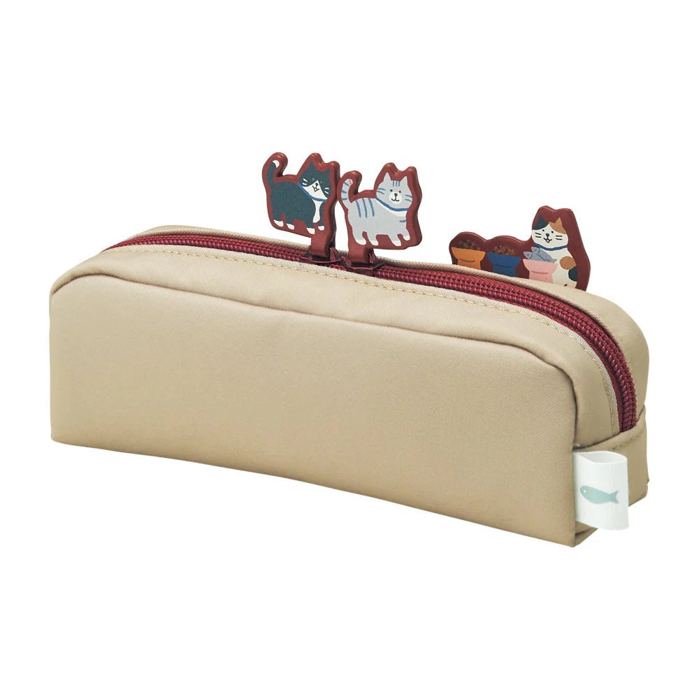 Lihit Lab Nyan Scene Box Pen Pouch - Biscuit Beige - LIHIT LAB A - 2223 - 16 - IRO