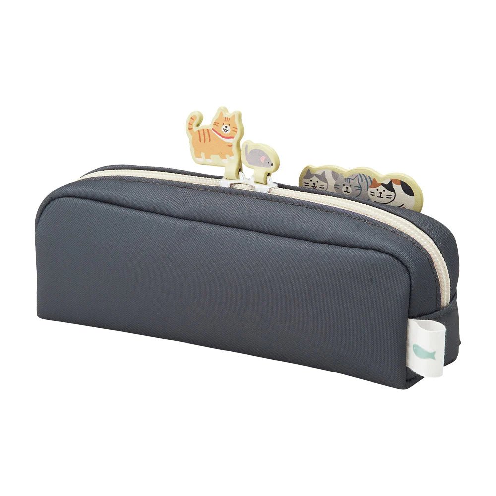Lihit Lab Nyan Scene Box Pen Pouch - Charcoal Black - LIHIT LAB A - 2223 - 24 - IRO