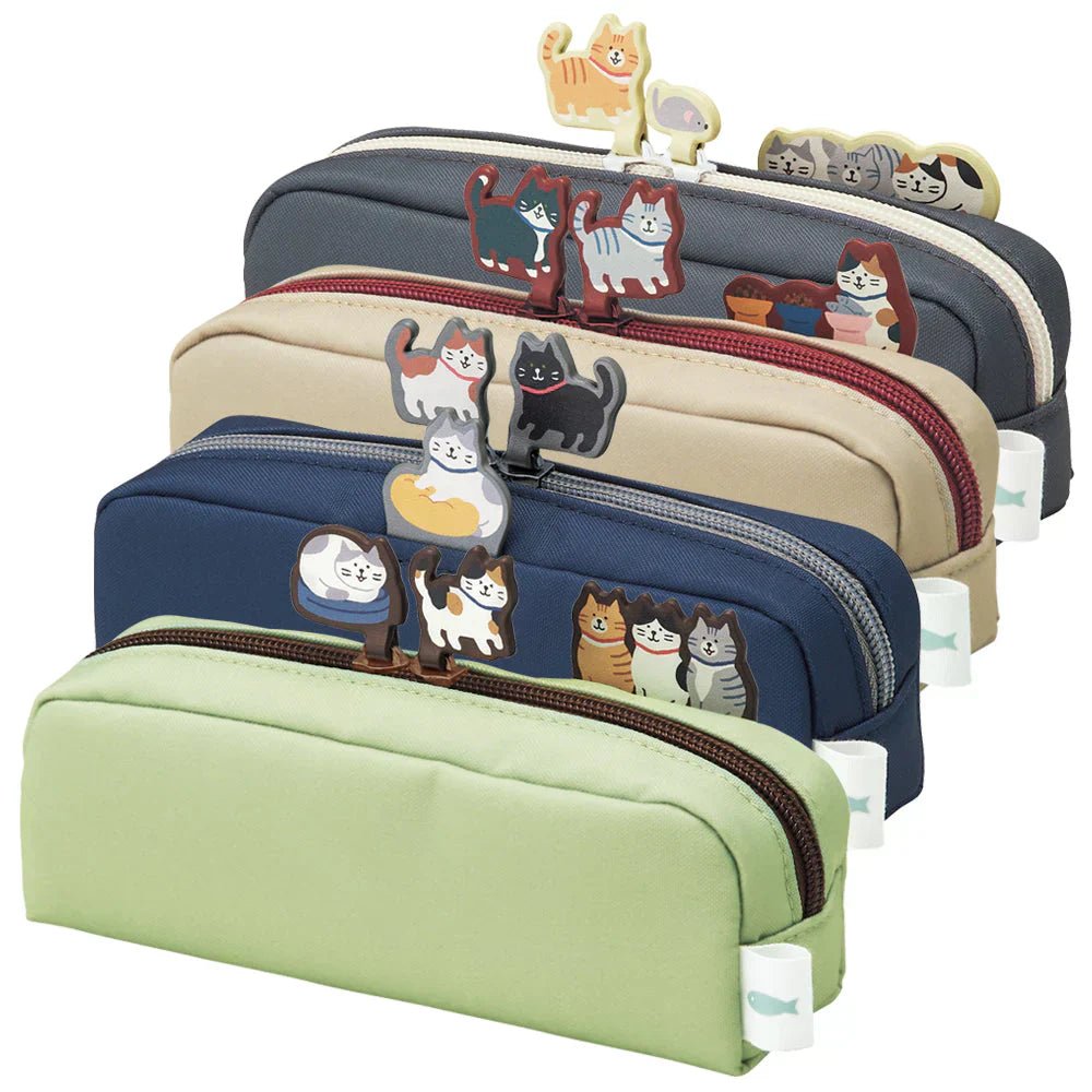 Lihit Lab Nyan Scene Box Pen Pouch - Pistachio Green - LIHIT LAB A - 2223 - 7 - IRO