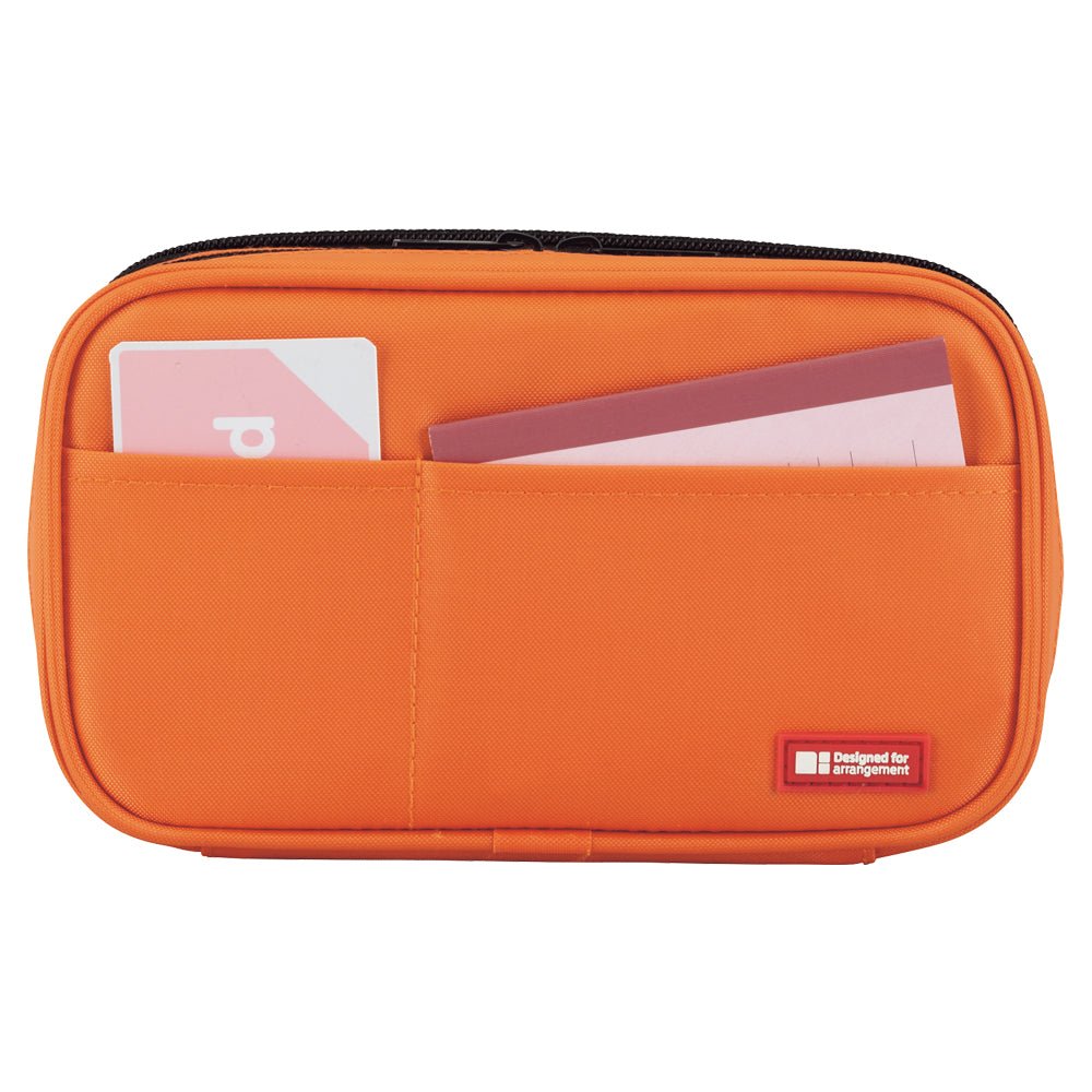 Lihit Lab Teffa Pen Case - Book Style - Double Zipper - Yellow Green - LIHIT LAB A - 7555 - 6 - IRO