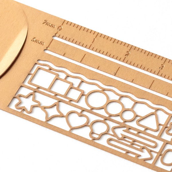 Midori Template Clip ruler - Copper - MIDORI 42290006 - IRO