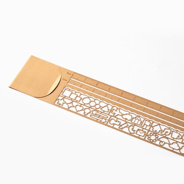 Midori Template Clip ruler - Copper - MIDORI 42290006 - IRO