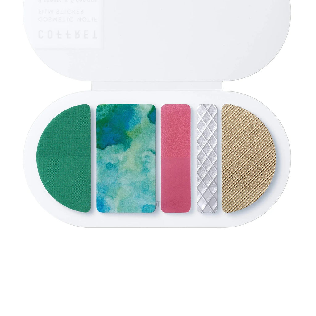 Hitotoki COFFRET Cosmetic Motif Film Sticker - Oval - Forest Green - HITOTOKI COFR002 - IRO