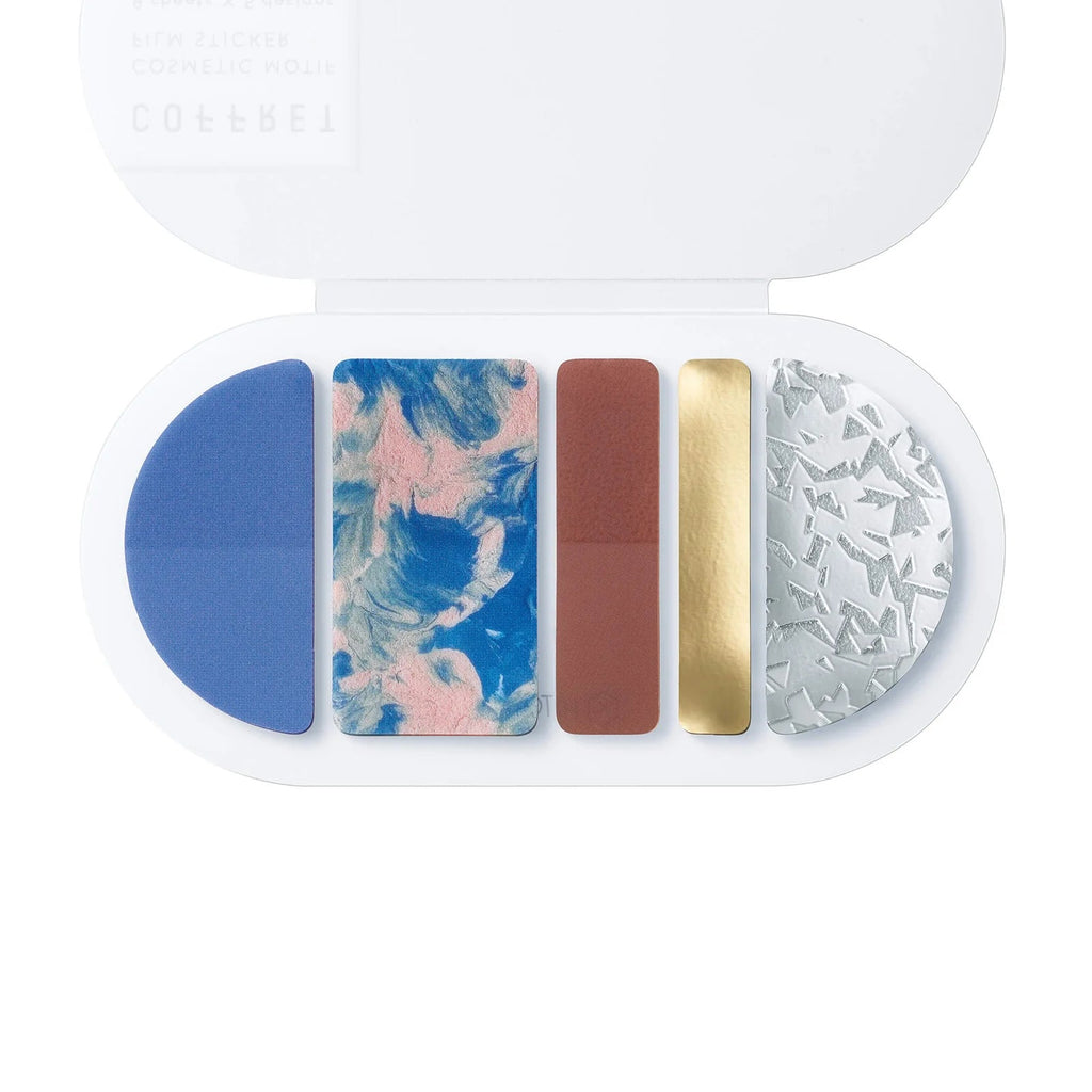 Hitotoki COFFRET Cosmetic Motif Film Sticker - Oval - Horizon Blue - HITOTOKI COFR001 - IRO