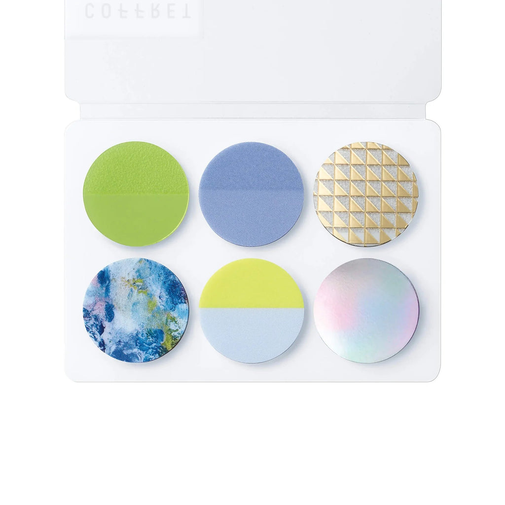 Hitotoki COFFRET Cosmetic Motif Film Sticker - Round - Chiffon Yellow - HITOTOKI COFC003 - IRO