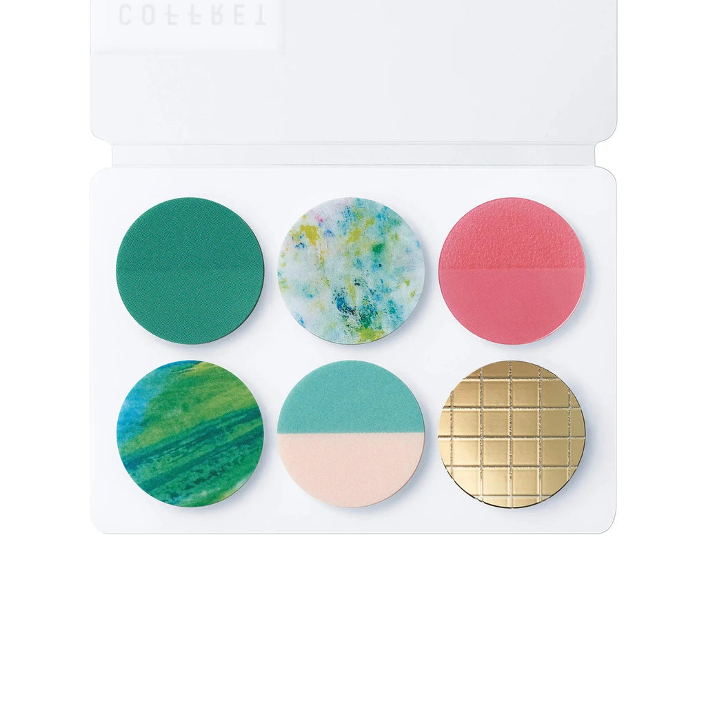 Hitotoki COFFRET Cosmetic Motif Film Sticker - Round - Forest Green - HITOTOKI COFC002 - IRO