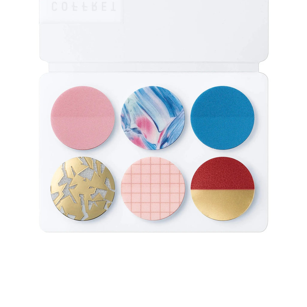 Hitotoki COFFRET Cosmetic Motif Film Sticker - Round - Pink Float - HITOTOKI COFC004 - IRO