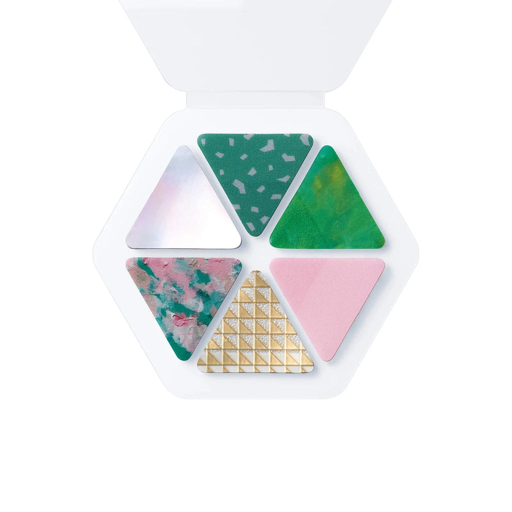 Hitotoki COFFRET Cosmetic Motif Film Sticker - Triangle - Forest Green - HITOTOKI COFT002 - IRO
