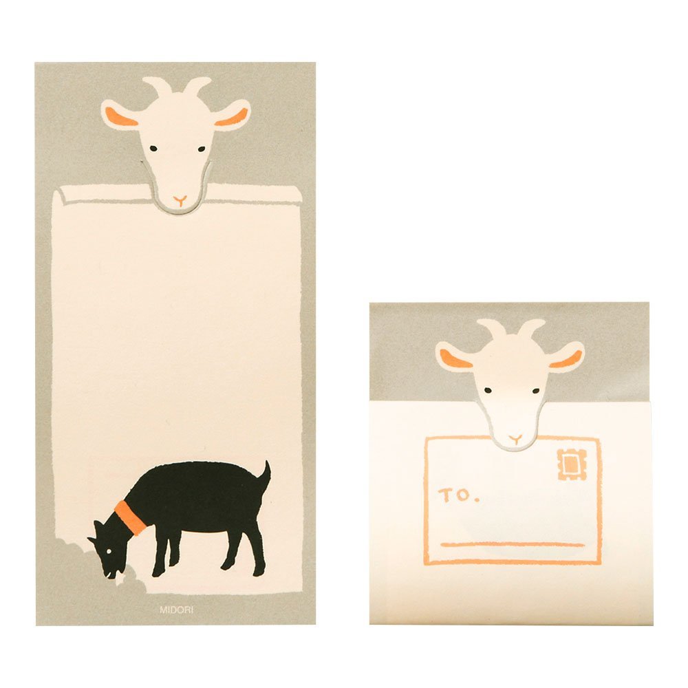 Midori Secret Sticky Notes - Goat Pattern - MIDORI 11788006 | IRO