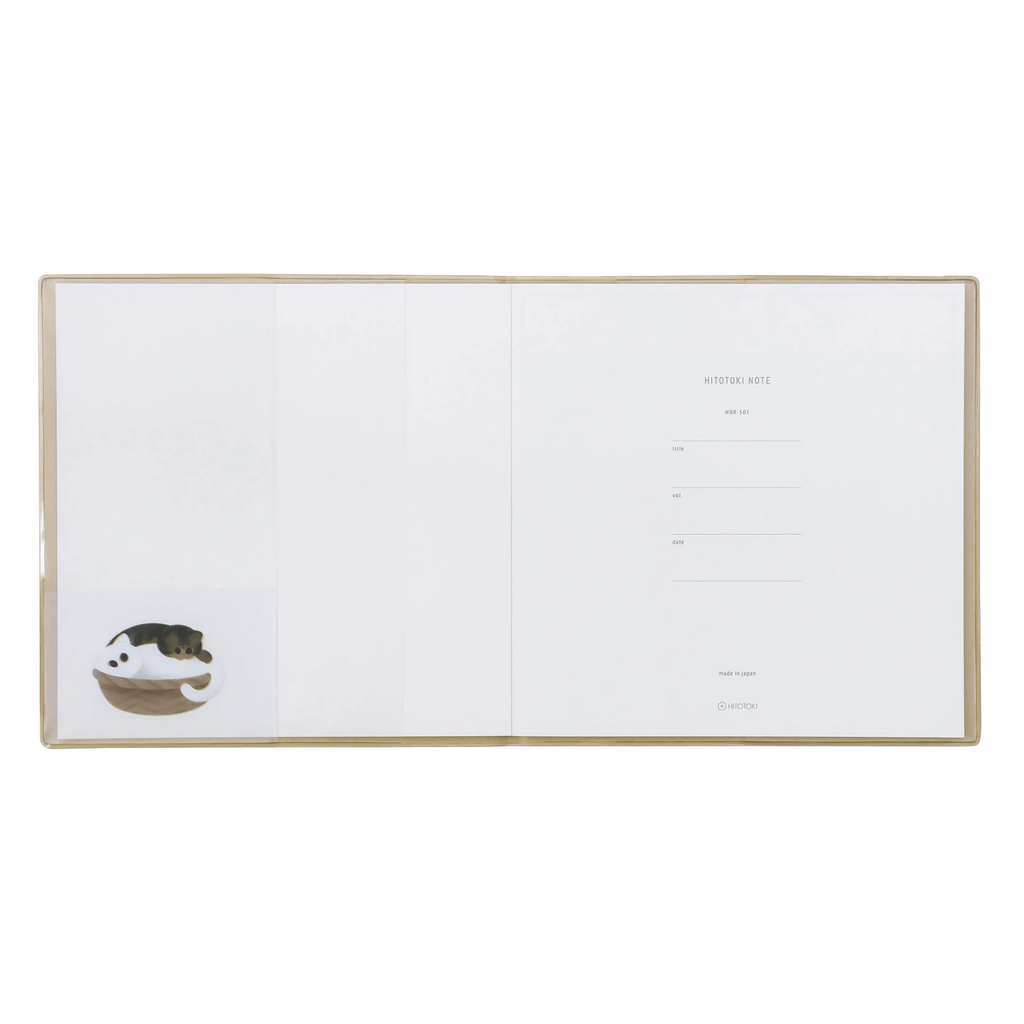 Hitotoki NOTE - Square Size - Undated - A5 - Cats - HITOTOKI HN - S09 - IRO