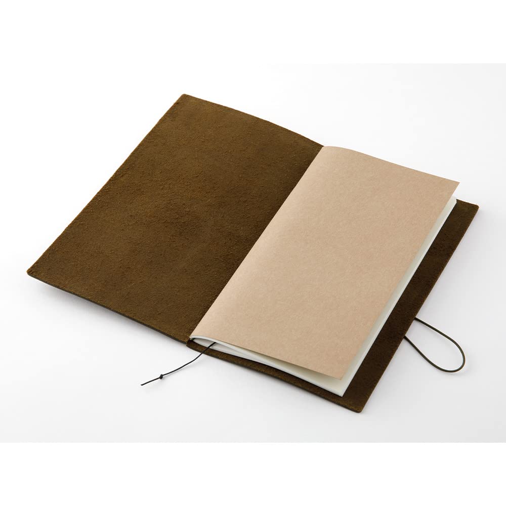 Traveler's Company Traveler's Notebook Starter Kit - Olive Leather - Regular Size - Blank - TRC 15342006 - IRO