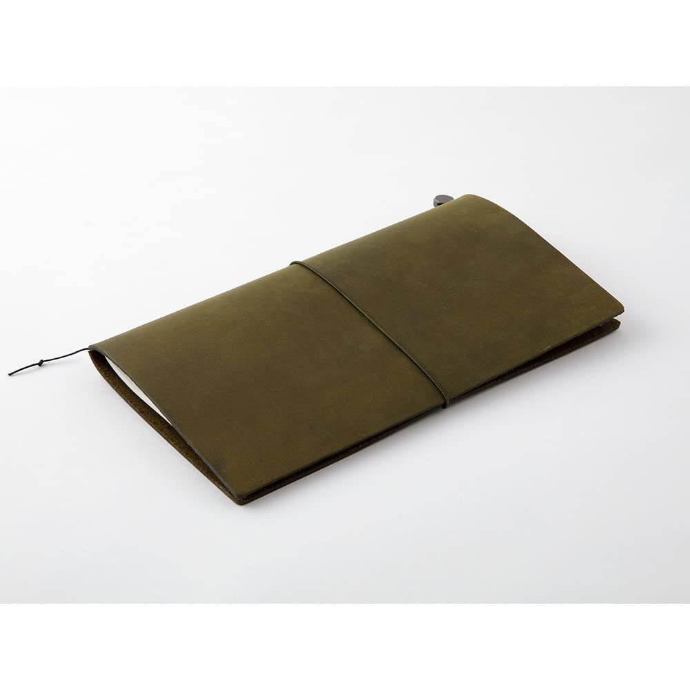Traveler's Company Traveler's Notebook Starter Kit - Olive Leather - Regular Size - Blank - TRC 15342006 - IRO