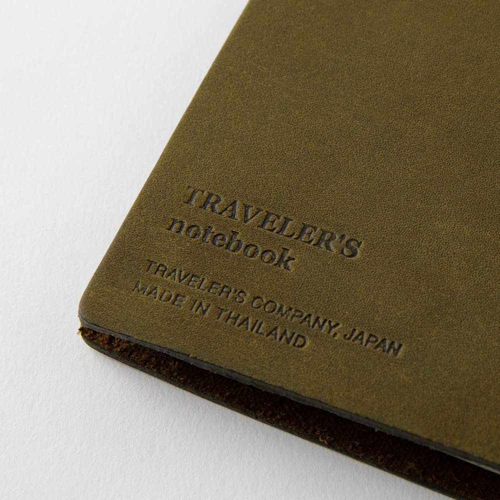 Traveler's Company Traveler's Notebook Starter Kit - Olive Leather - Regular Size - Blank - TRC 15342006 - IRO