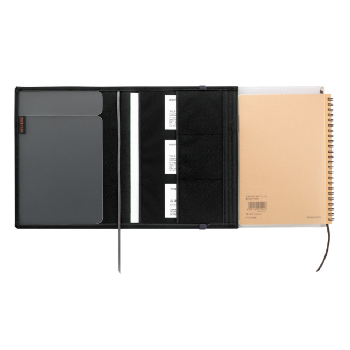 Kokuyo Polyester Notebook Cover (With one Twin - ring Notebook) - 2 Notebooks Capacity - Slim B5 - KOKUYO NO - 683B - D - IRO