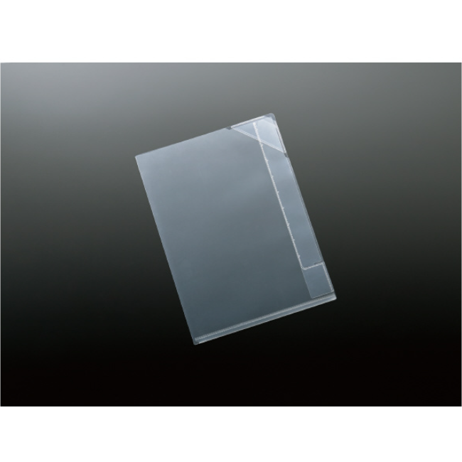 Folders Kokuyo Clear Index Holder - with Stopper & Business Card Holder - Pack of 10 - A4 KOKUYO FU-KFD7500T