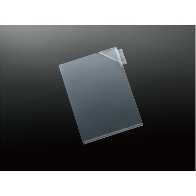 Folders Kokuyo Clear Index Holder - with Stopper & Single Mountain - Pack of 10 - A4 KOKUYO FU-KFD7501NT