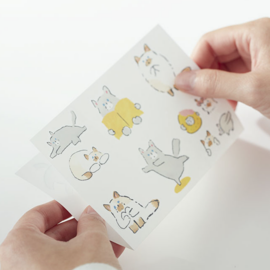 Hitotoki Large Sticker - Cat - HITOTOKI LSS002 - IRO