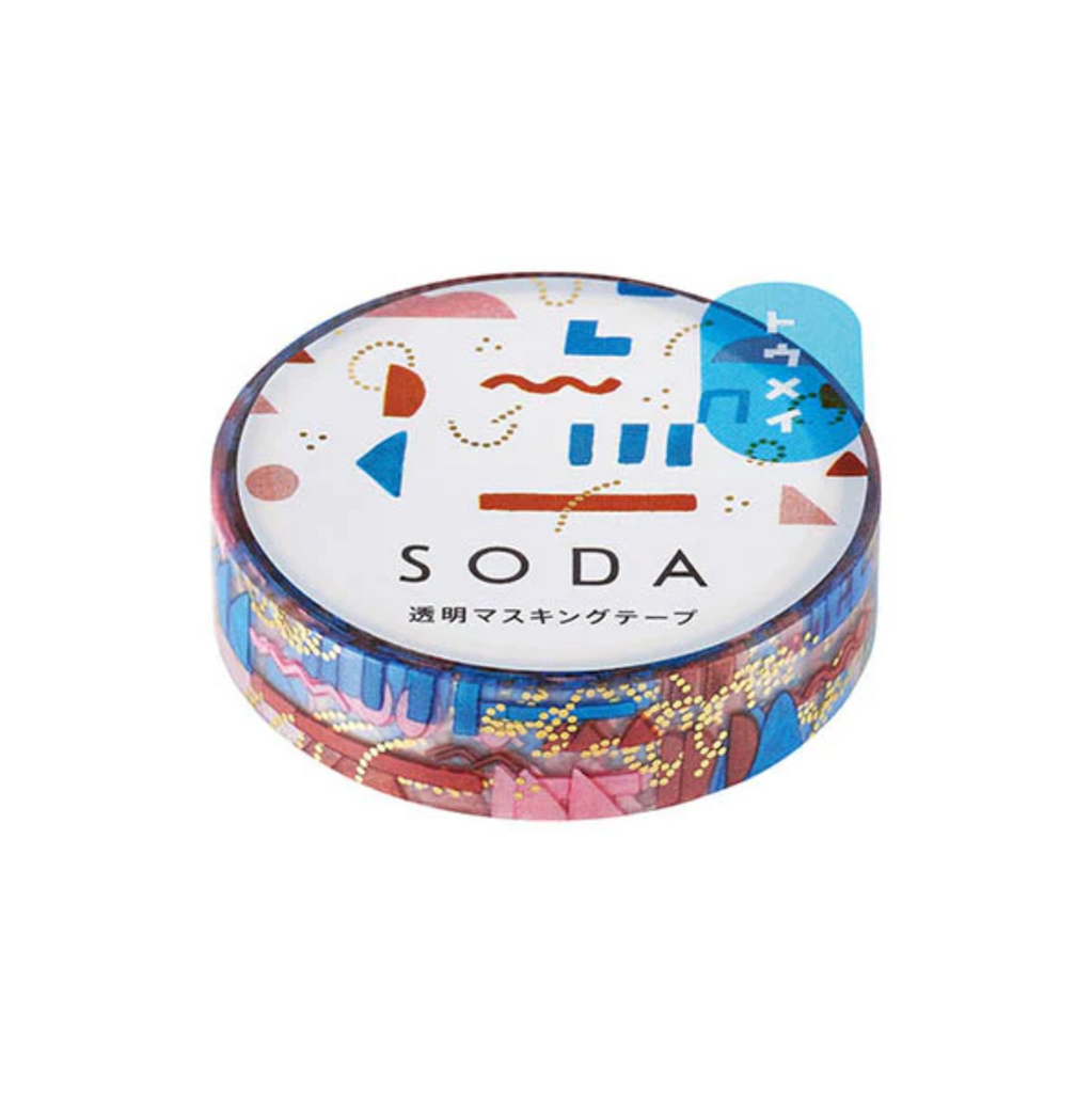 Hitotoki SODA Transparent Masking Tape - 10 mm x 4 m - Gold Foil - Parts - HITOTOKI CMTH10 - 002 - IRO