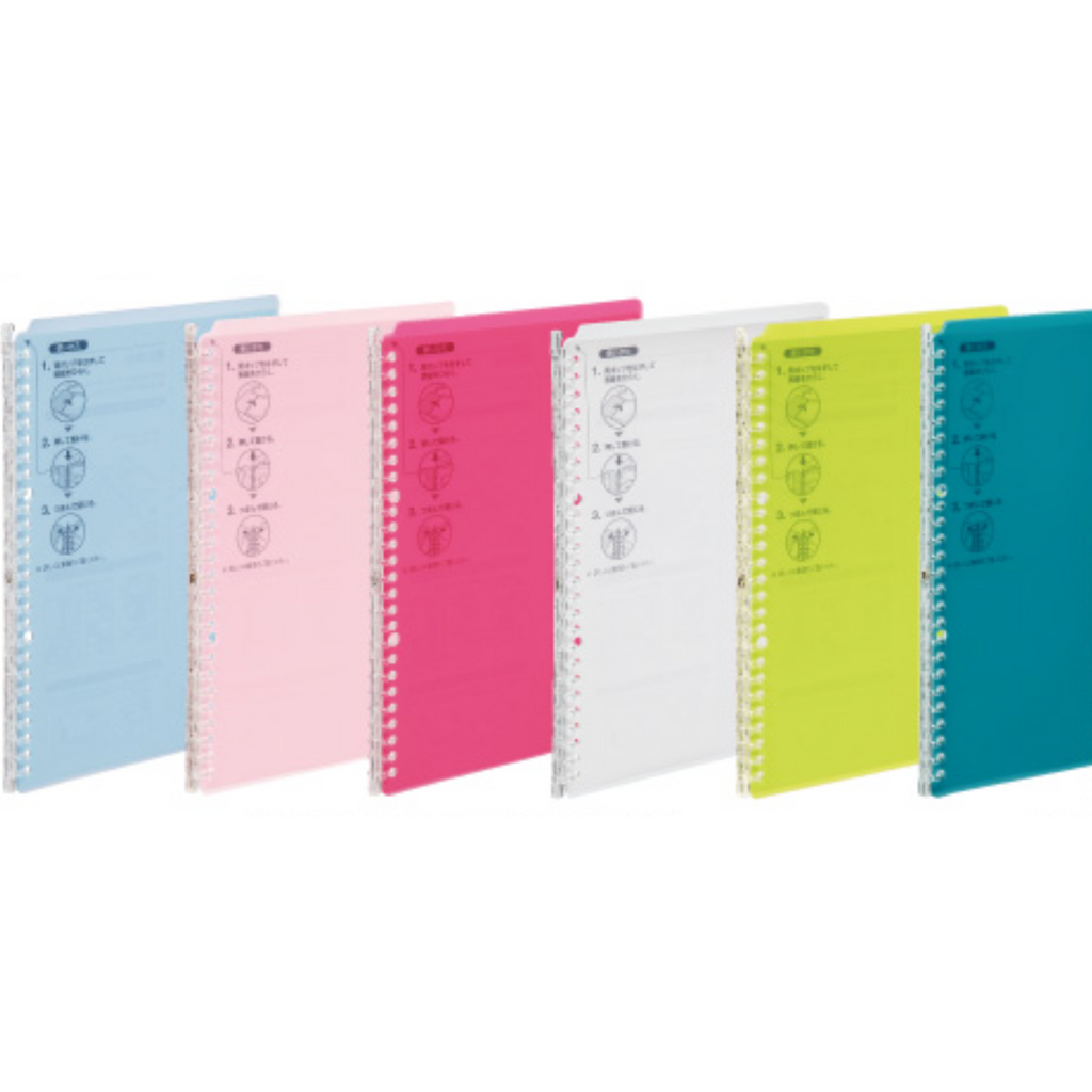 Kokuyo Campus Smart Ring Binder Notebook - A5 - 20 Rings - Light Pink