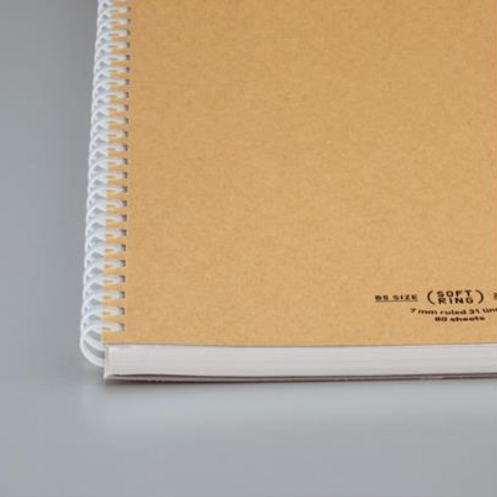 Notebooks Kokuyo Soft Ring Beige Notebook - 7 mm Lined - 80 sheets - Cut Off - Slim B5 KOKUYO SU-SV608A-S