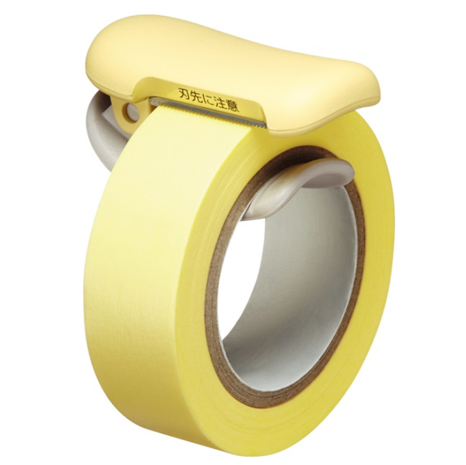 Tape Cutter Kokuyo Karu Masking Tape Cutter - Yellow (10 - 15 mm) KOKUYO T-SM400LY
