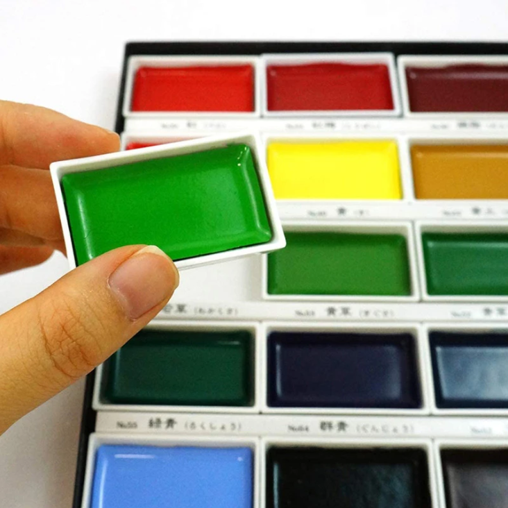 Watercolors Kuretake Gansai Tambi Watercolor Palette - 12 Color Set KURETAKE MC20/12V