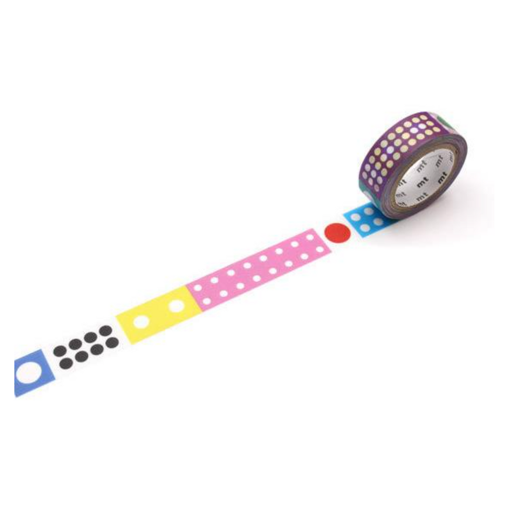 MT Masking Tape - Kapitza Series - 15 mm - Polka Dot Ice - MT KAPI - 07 - IRO