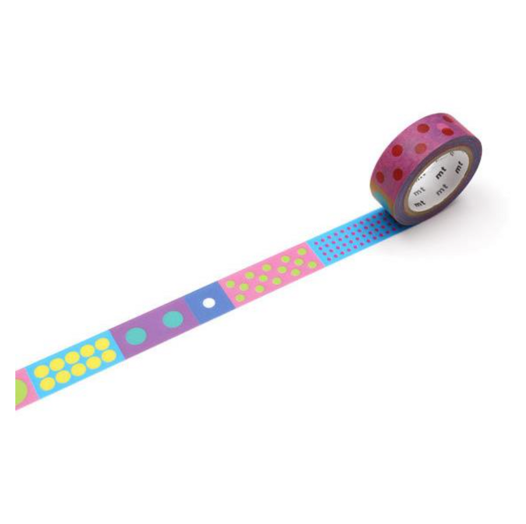 MT Masking Tape - Kapitza Series - 15 mm - Polka Dot Vivid - MT KAPI - 06 - IRO