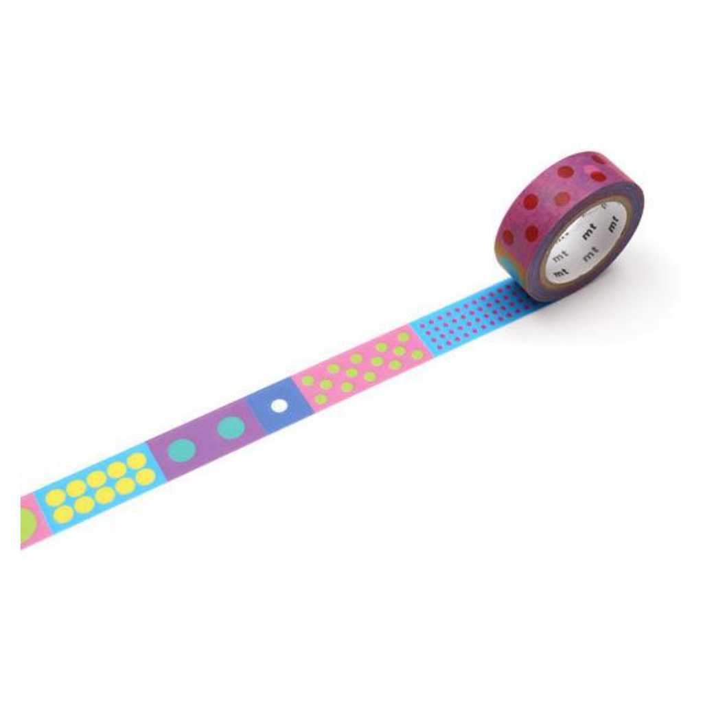 Masking Tape MT Masking Tape - Kapitza Series - 15 mm - Polka Dot Vivid MT KAPI-06