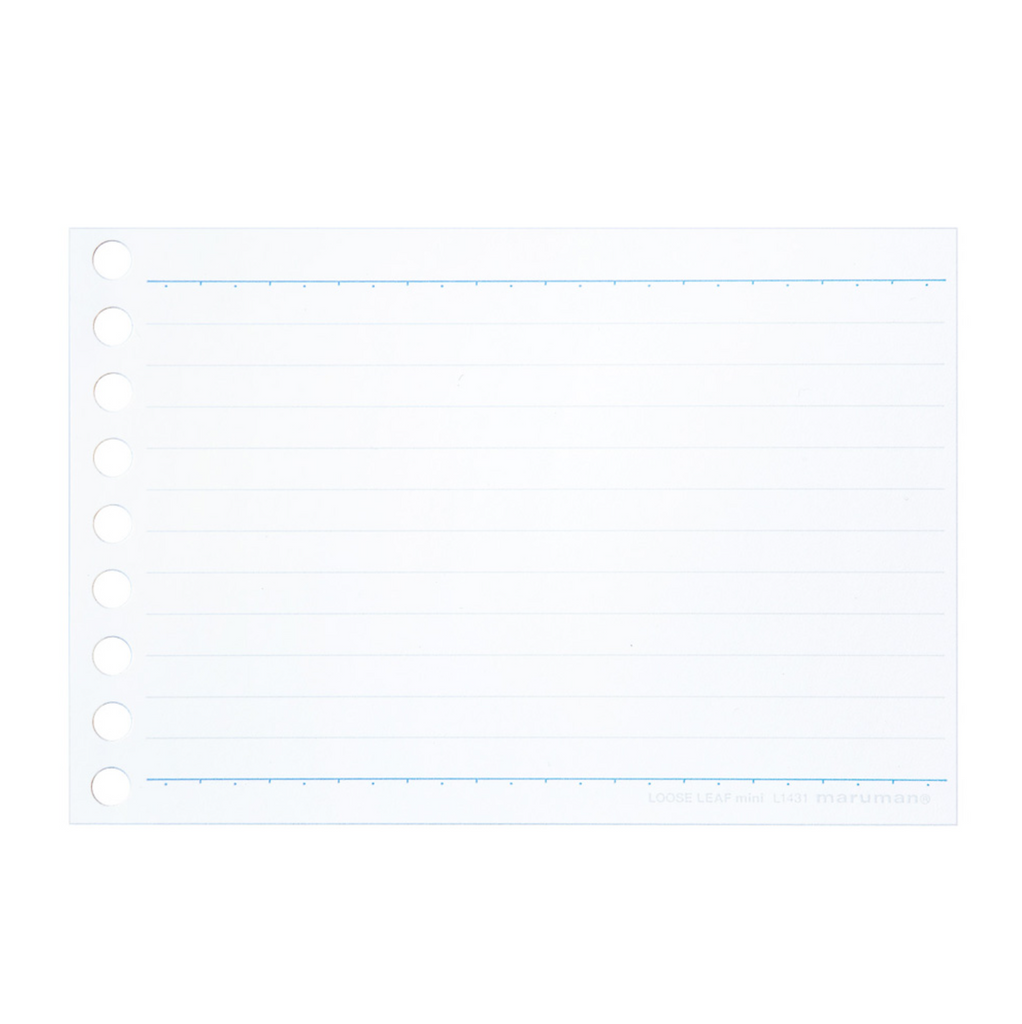 Loose Leaf Paper Maruman Easy to Write Mini Loose Leaf Paper - B7 - 100 Sheets - 6 mm Lined MARUMAN L1431
