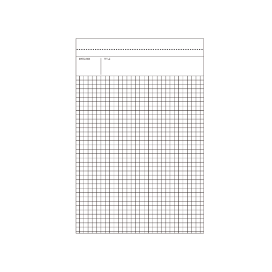 Maruman Mnemosyne N188 Notepad - 5 mm Grid - 70 Sheets - A5 - MARUMAN N188A - IRO