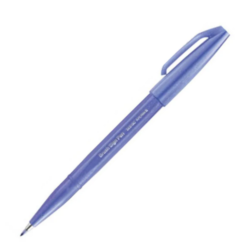 Pentel Fude Touch Brush Sign Pen - Long Life Design Award - 12 New Colors - PENTEL SES15C - V2 - IRO