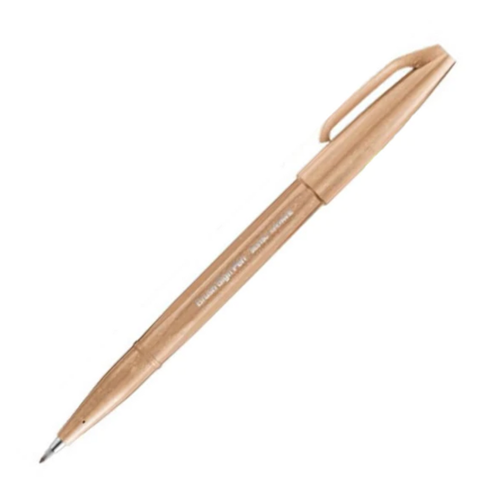 Pentel Fude Touch Brush Sign Pen - Long Life Design Award - 12 New Colors - PENTEL SES15C - E2 - IRO