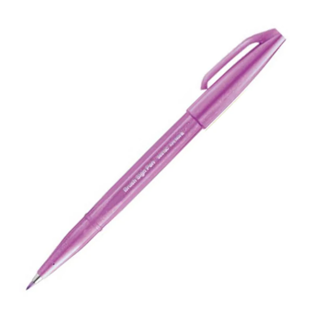 Pentel Fude Touch Brush Sign Pen - Long Life Design Award - 12 New Colors - PENTEL SES15C - P2 - IRO