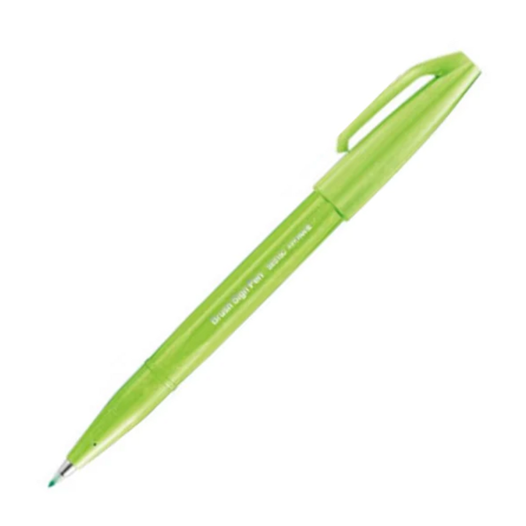 Pentel Fude Touch Brush Sign Pen - Long Life Design Award - 12 New Colors - PENTEL SES15C - K - IRO