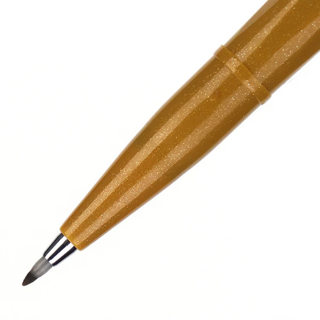 Pentel Fude Touch Brush Sign Pen - Long Life Design Award - PENTEL SES15C - Y - IRO